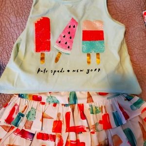 Kate spade girl shirt & skirt